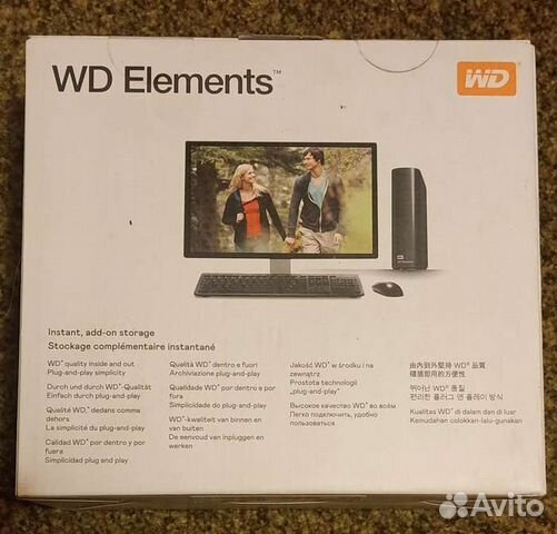 Внешний HDD WD Elements 10 Тб объявление продам