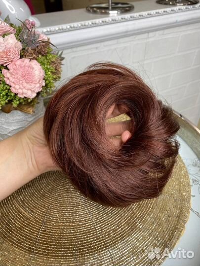 Шиньон резинка натуральная