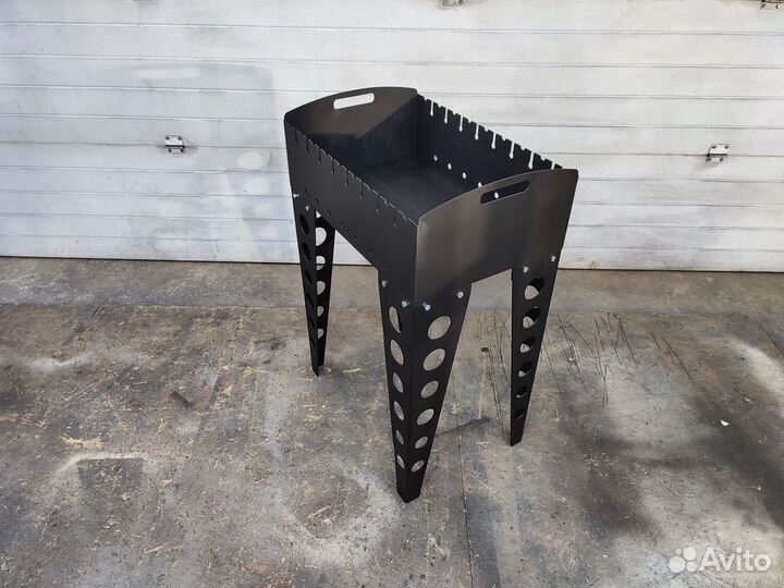 Мангал 60х40 резной лофт