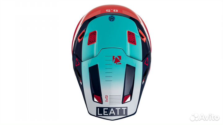 Мотошлем Leatt Moto 8.5 Helmet Kit Red, L размер