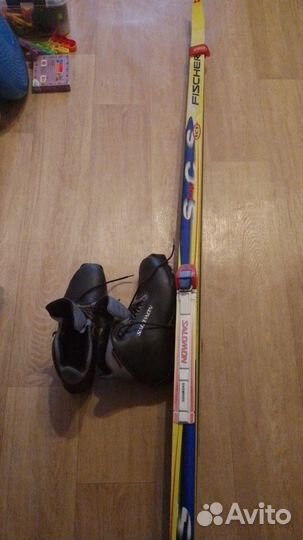 Лыжи с ботинками 43 р