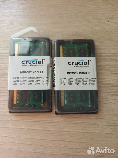 Оперативная память crucial 4gb ddr3l-1600 sodimm