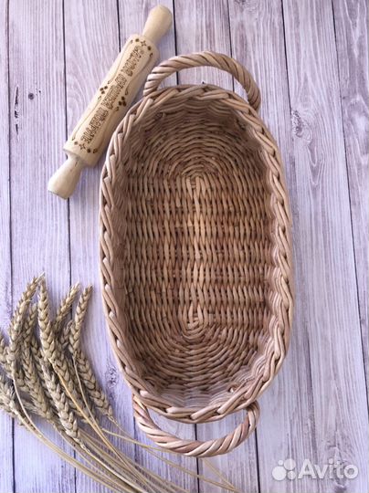 Корзина из бумажной лозы