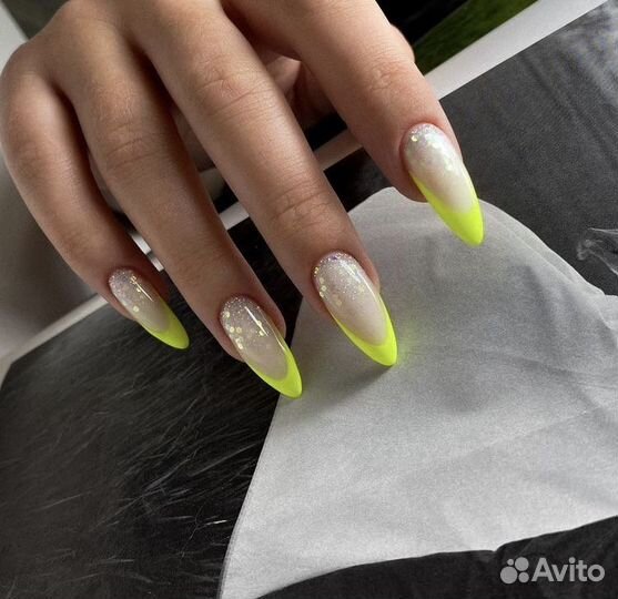 Маникюр гель лак наращивание ногтей