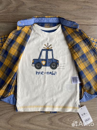 Рубашка mothercare новая 92-98