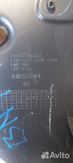 Обшивка багажника правая Nissan Juke f15