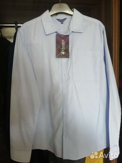 Рубашка голубая