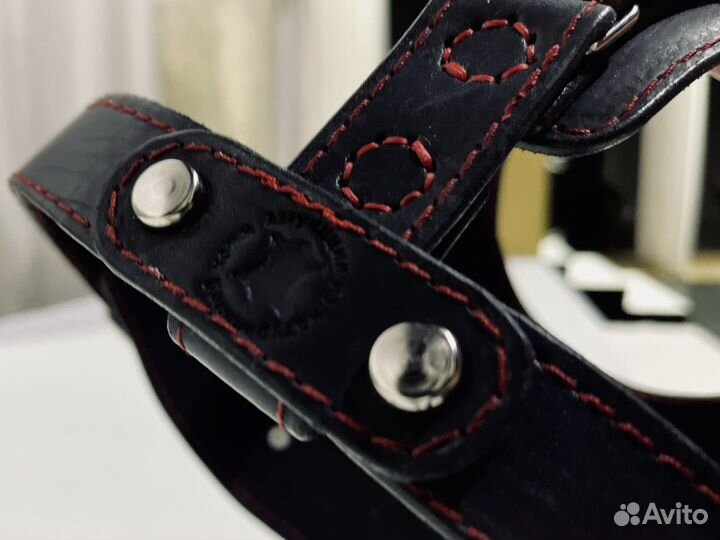 Шлейка для собаки, из кожи, ручной работы