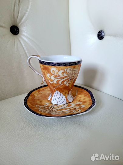 Фарфор: чайная пара Ansin, набор, чайник СССР