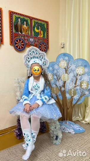 Костюм снегурочки 128