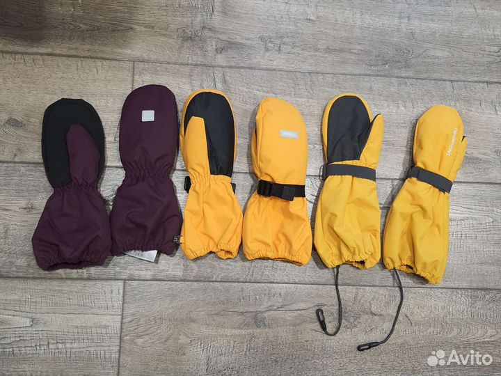 Reima p.6 новые варежки, didriksons p.8/10 зима