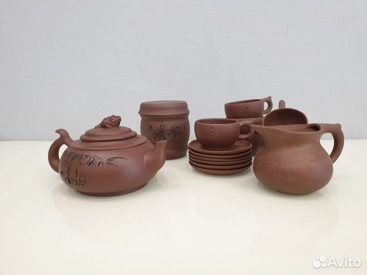 Глиняный набор для чайных церемоний
