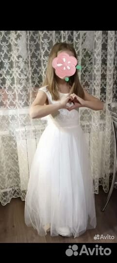Белое платье для девочки