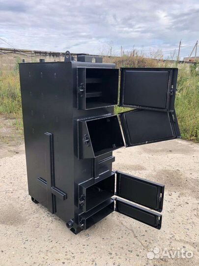 Твердотопливный котел горение уголь дрова 3 дня