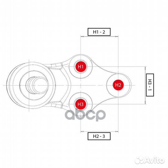 Шаровая опора нижняя FR toyota alphard/camry/ES