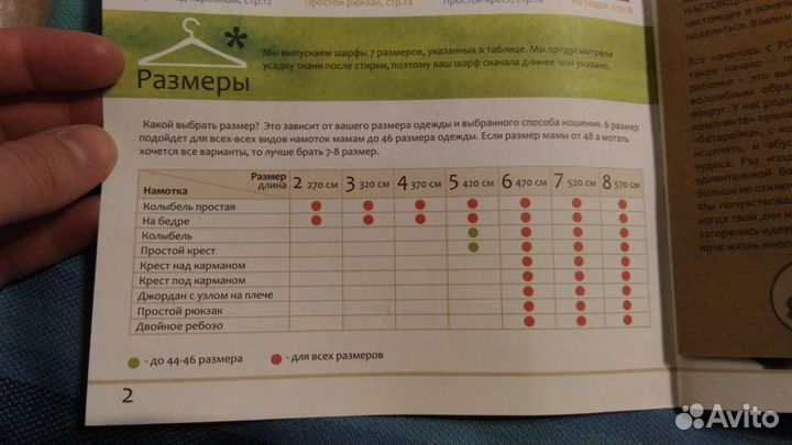 Новый длинный слинг-шарф Амама 4,70 м