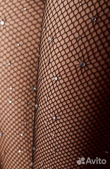 Колготки со стразами