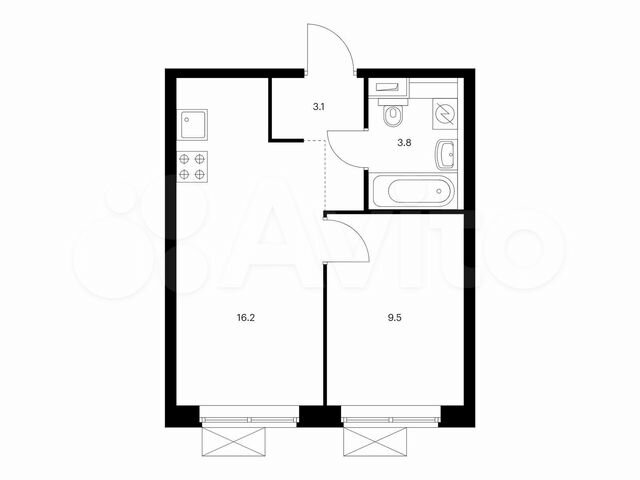 1-к. квартира, 32,6 м², 13/33 эт.