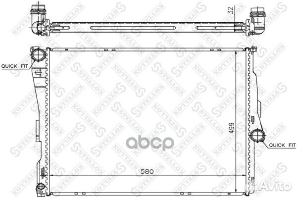 10-25587-SX радиатор системы охлаждения BMW X3