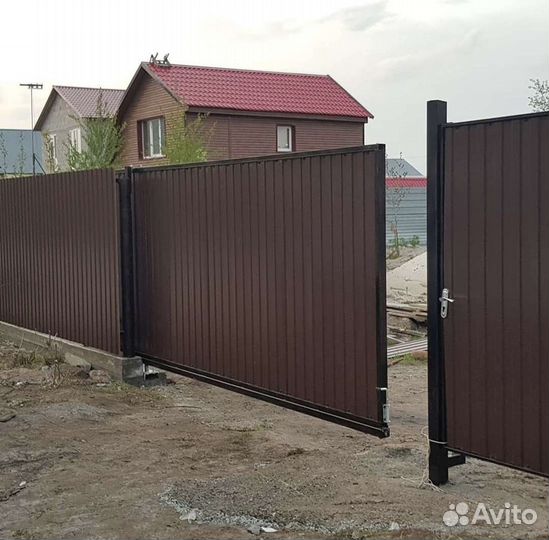 Установка Откатных ворот (Автомат ) и Заборов