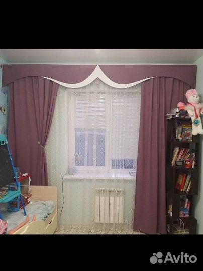 Шторы с ламбрекеном бу