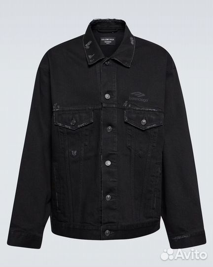 Balenciaga 3b logo джинсовая куртка оригинал