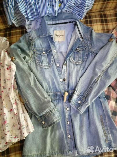 Рубашки пакетом для девочки от 5 до 8 лет