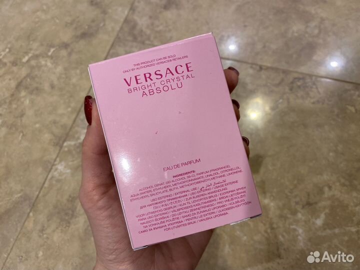 Коробка Versace bright crystal absolu 30ml новая П