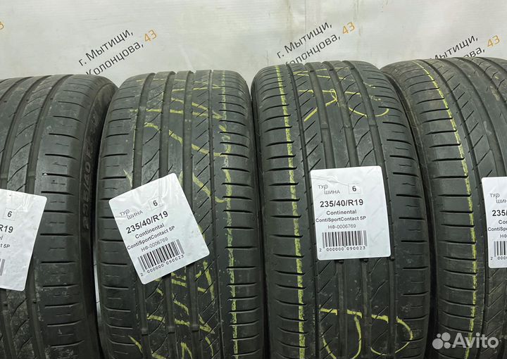 Continental ContiSportContact 5P 235/40 R19 94Y
