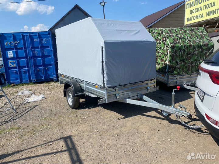 Прицеп с тентом аэро 150 см 05.022. Рассрочка