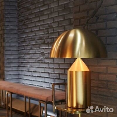 Настольная лампа золото atollo, 38*55 см