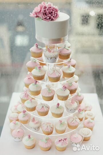Многоярусные подставки, торты, капкейки, кенди бар