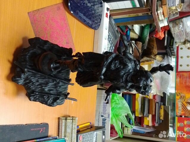 Статуэтка из чугуна Солоха с Чёртом Касли,Куса