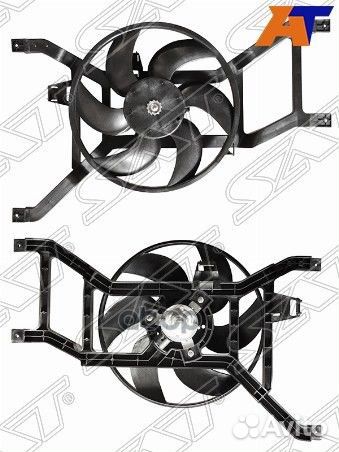 Диффузор радиатора в сборе renault logan 08- бе