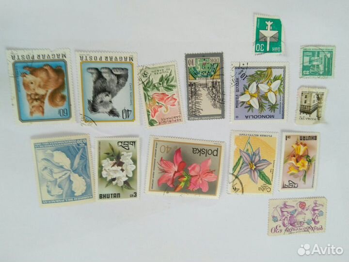 Марки иностранные 80-х годов