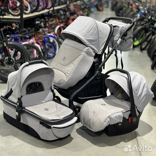 Коляска модульная 3 в 1 Luxmom K92, черный