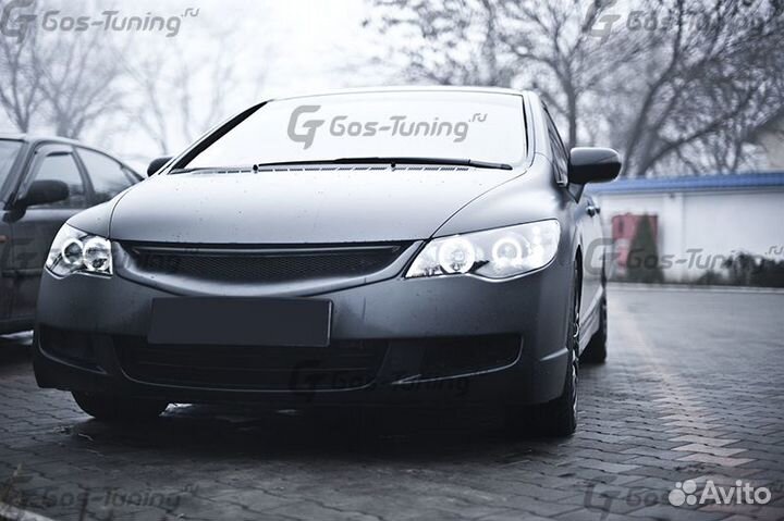 Тюнинг решетка радиатора на Honda Civic 4D