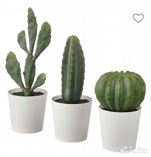 Кактусы IKEA, искусственные цветы