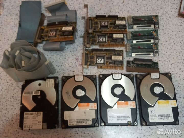 Ретро HDD 1995 scsi Conner 1062MB и PCI контроллер