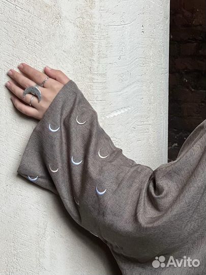 Абая накидка с вышивкой