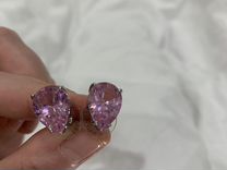 Swarovski сережки розовые