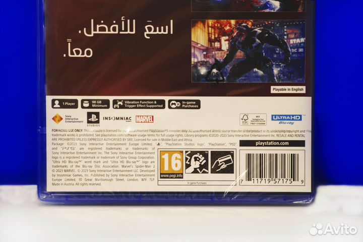 Spider man 2 ps5 диск полностью на русском