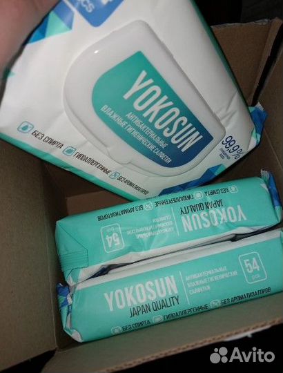 Антибактериальные влажные салфетки YokoSun