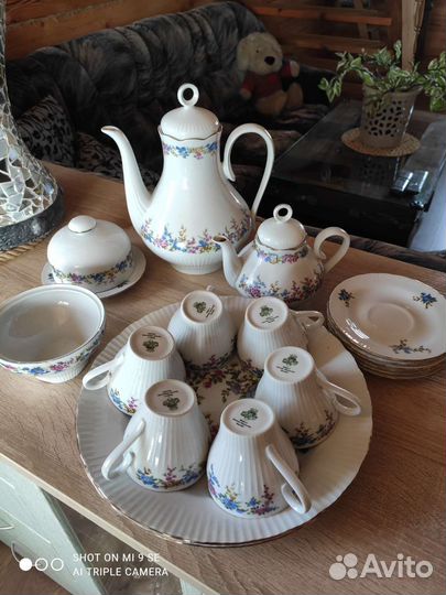 Кофейный сервиз гдр jlmenau пр-во 70 гг