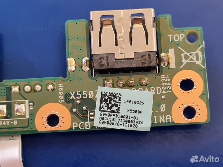Asus X550Z USB плата 69N0PPB10A01