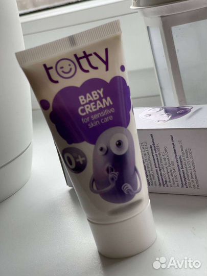 Детский крем для чувствительной кожи totty Гринвей