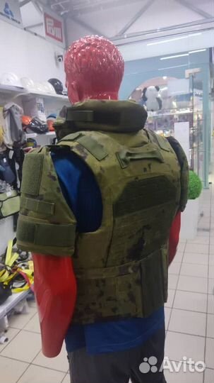 Бронежилет штурмовой+комплет бронеплит бр5 Мох