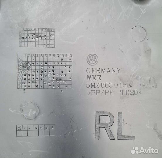 Пластик центральной консоли VolkswagenTiguan1 рест