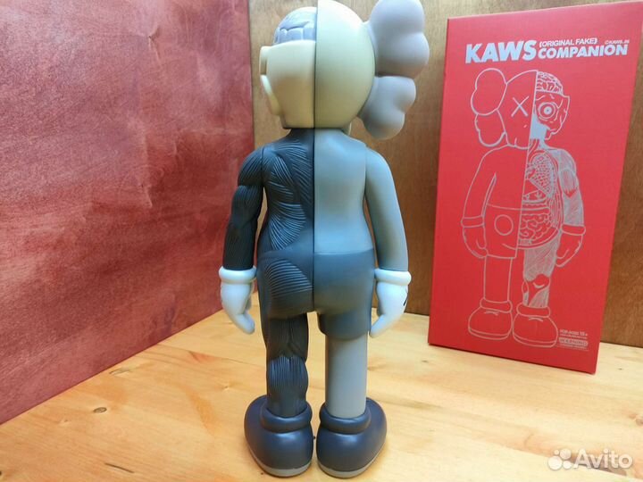 Kaws фигурка Кавс большая 37см серая Open Edition