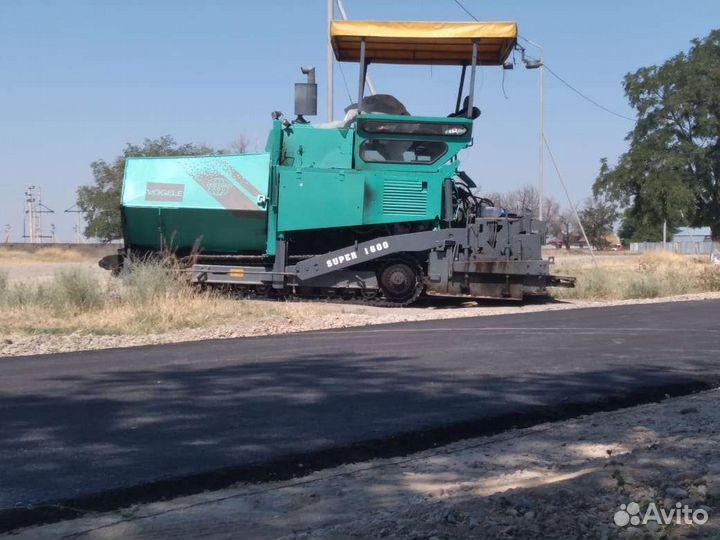 Аренда асфальтоукладчика, катка